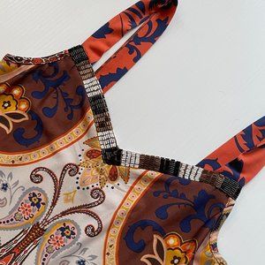 Beaded Paisley Maxi Dress